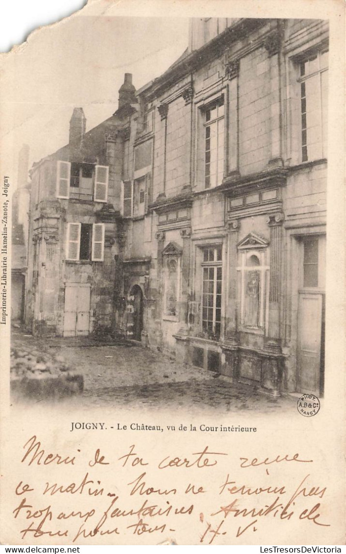 FRANCE - Joigny - Le Château - Vu De La Cour Intérieure - Carte Postale Ancienne - Joigny