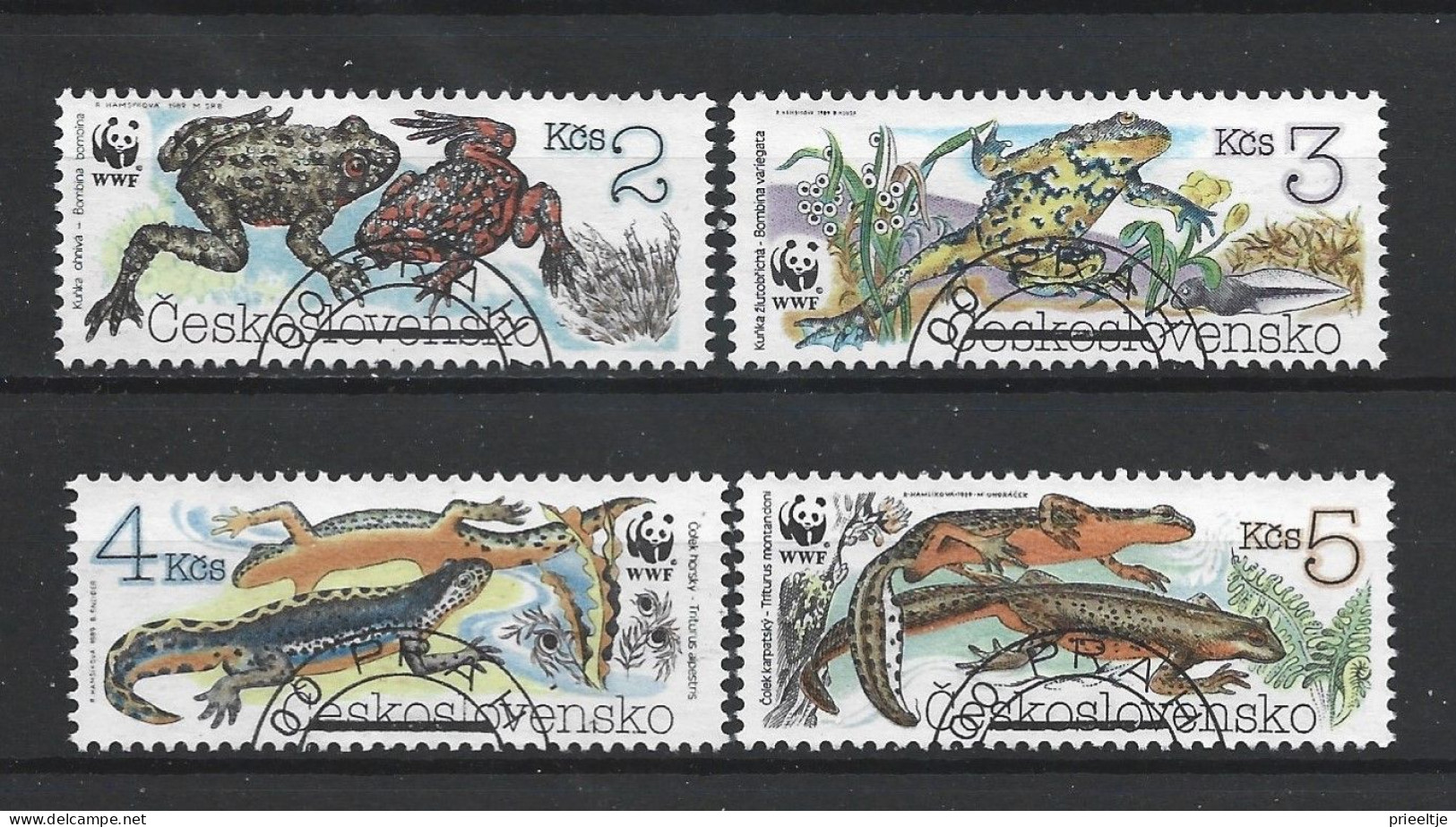 Ceskoslovensko 1989 WWF Reptiles Y.T. 2808/2811 (0) - Usados