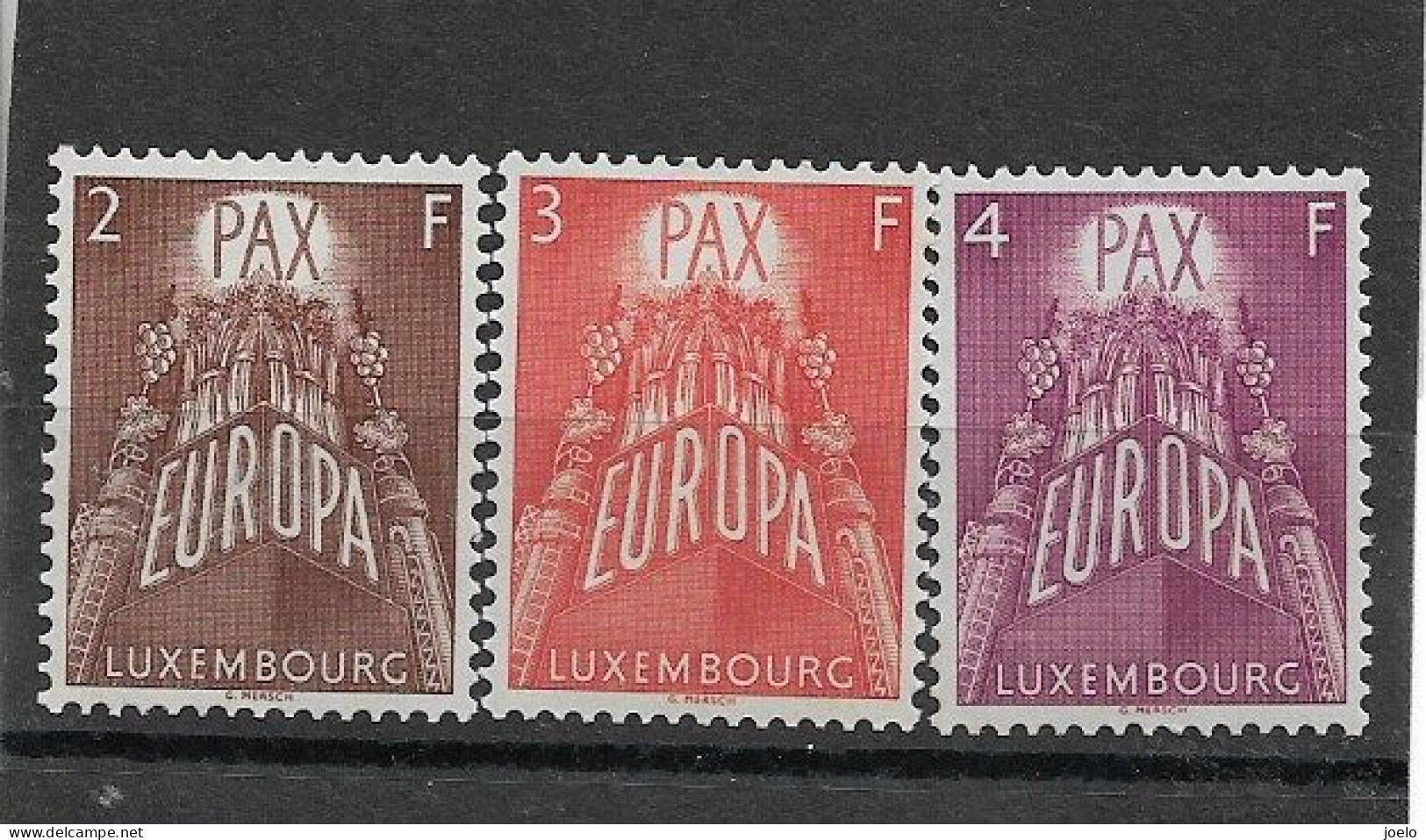 LUXEMBOURG 1957 EUROPA MH SET - 1957