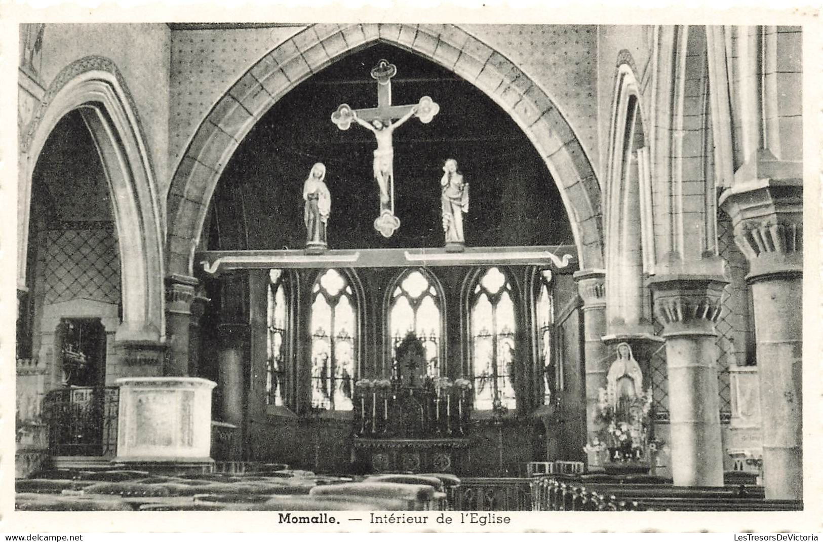 BELGIQUE - Momalle - Vue à L'intérieur De L'église - Carte Postale Ancienne - Remicourt
