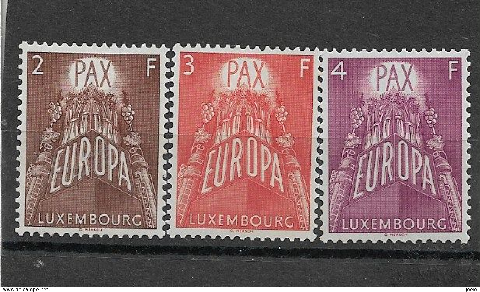 LUXEMBOURG 1957 EUROPA MH SET - Machin-Ausgaben