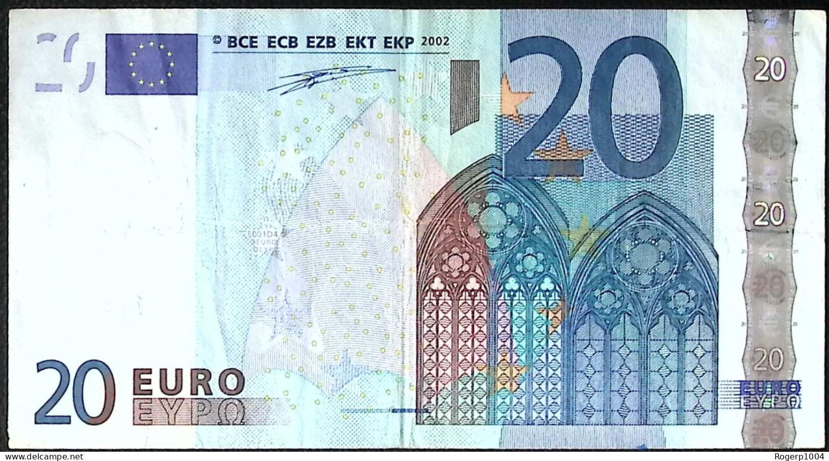 FRANCE * 20 Euros * 26/04/2002 * Etat/Grade TTB+/XF * Tirage (U) E001 D4 - 20 Euro