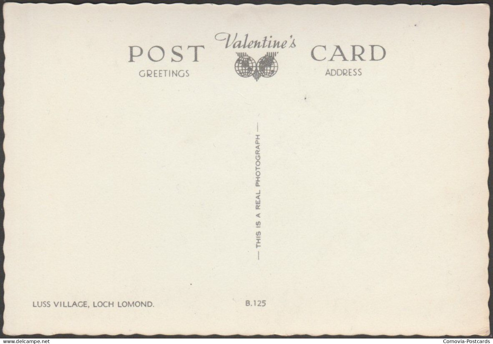 Luss Village, Loch Lomond, Dunbartonshire, C.1950 - Valentine's RP Postcard - Dunbartonshire