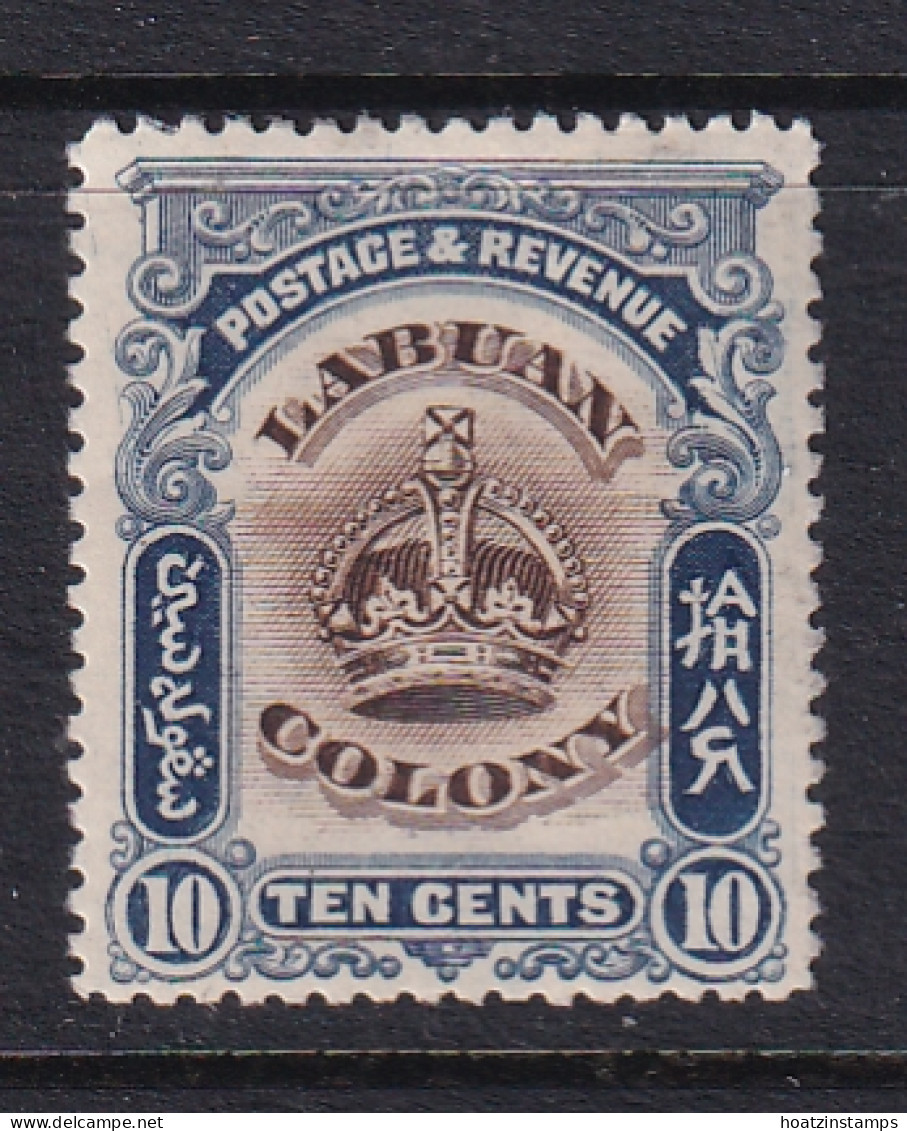 North Borneo - Labuan: 1902/03   Arms Of Company      SG122    10c      MH - North Borneo (...-1963)