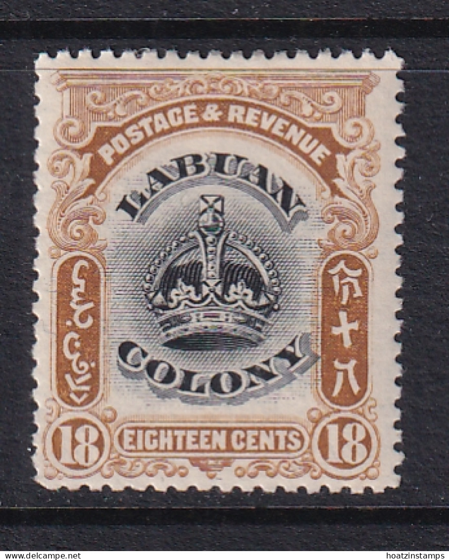 North Borneo - Labuan: 1902/03   Arms Of Company      SG125    18c      MH - North Borneo (...-1963)