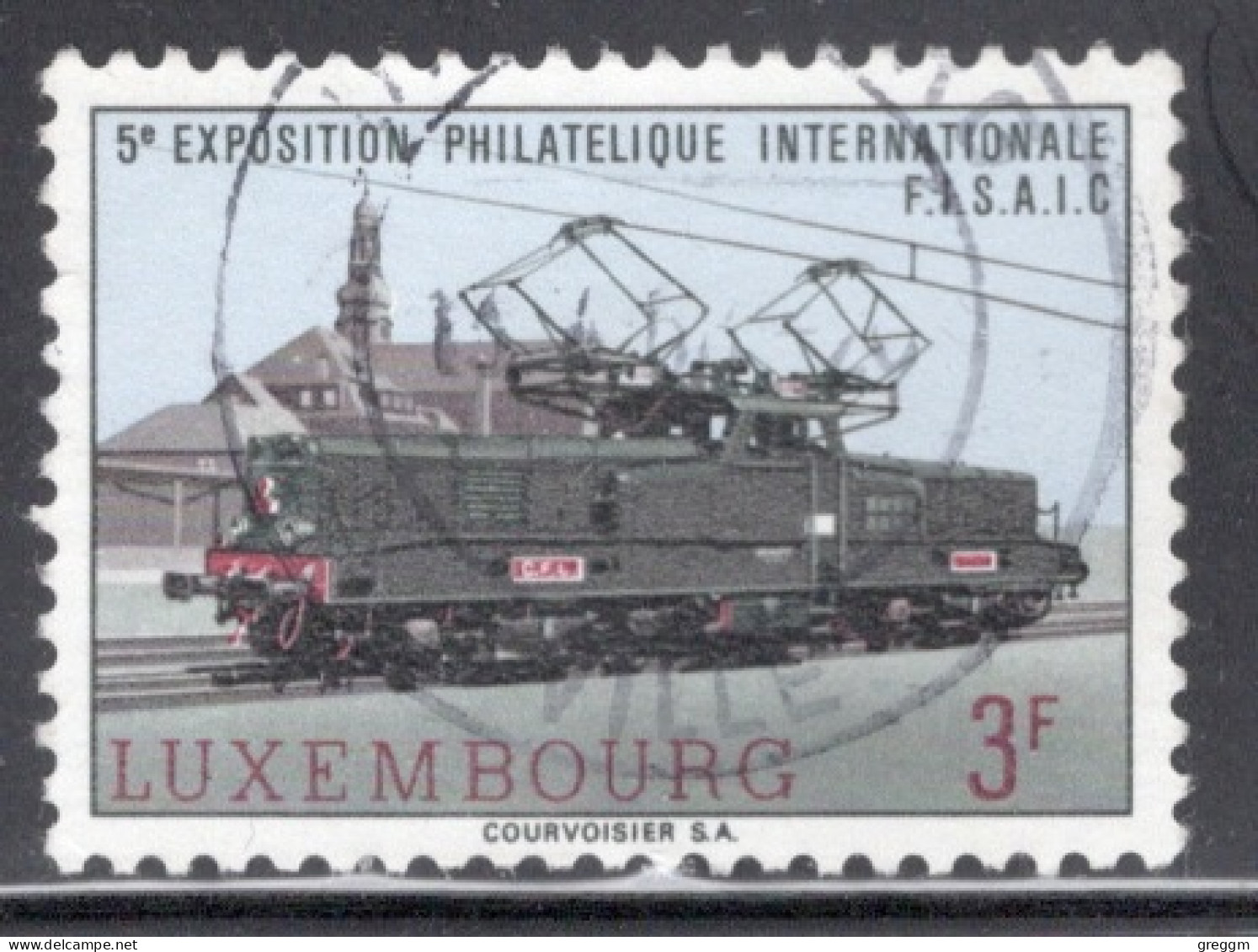 Luxembourg 1966 Single Stamp For Locomotives - FISAIC Philatelic Exhibition In Fine Used - Usados