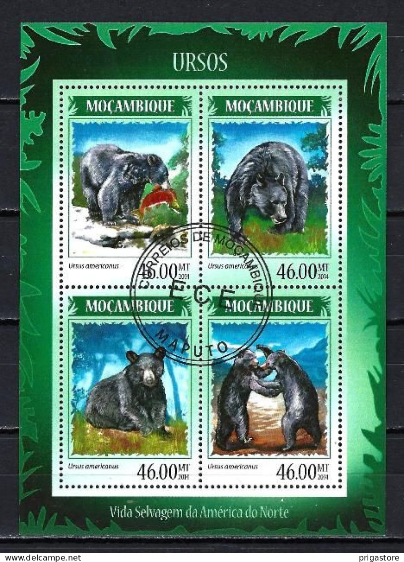 Animaux Ours Mozambique 2014 (221) Yvert N° 6007 à 6010 Oblitérés Used - Orsi