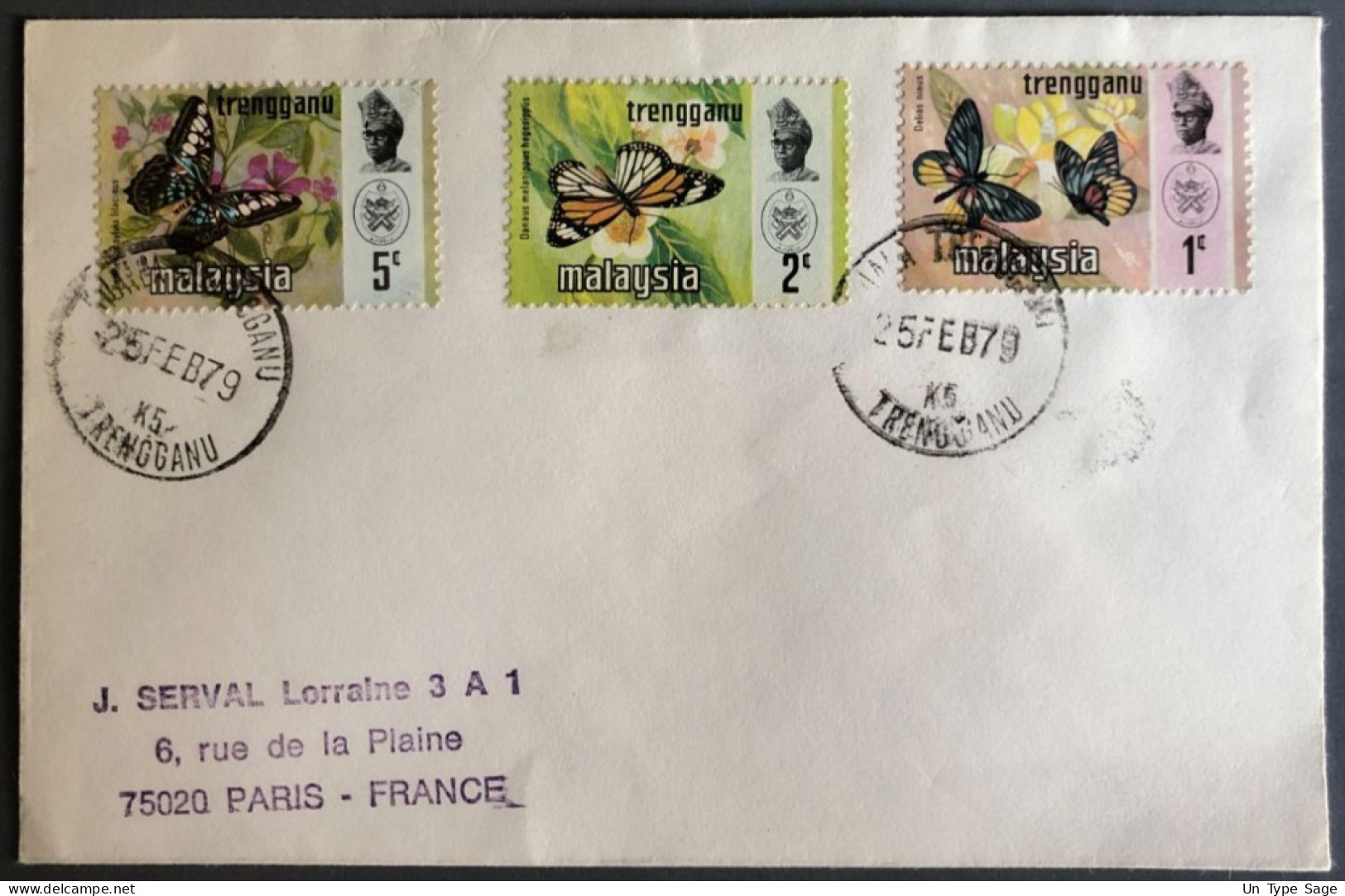 Malaisie Divers Sur Enveloppe 25.2.1979 Pour La France - (B4139) - Malasia (1964-...)