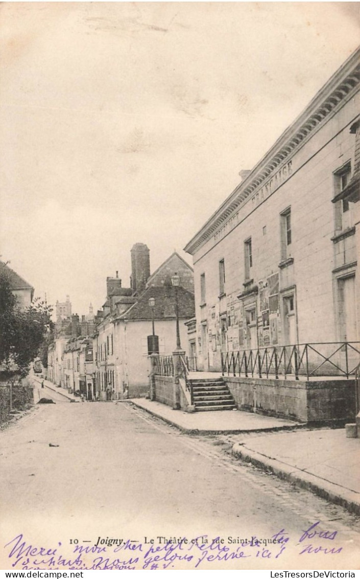 FRANCE - Joigny - Le Théâtre Et La Rue Saint Jacques - Carte Postale Ancienne - Joigny