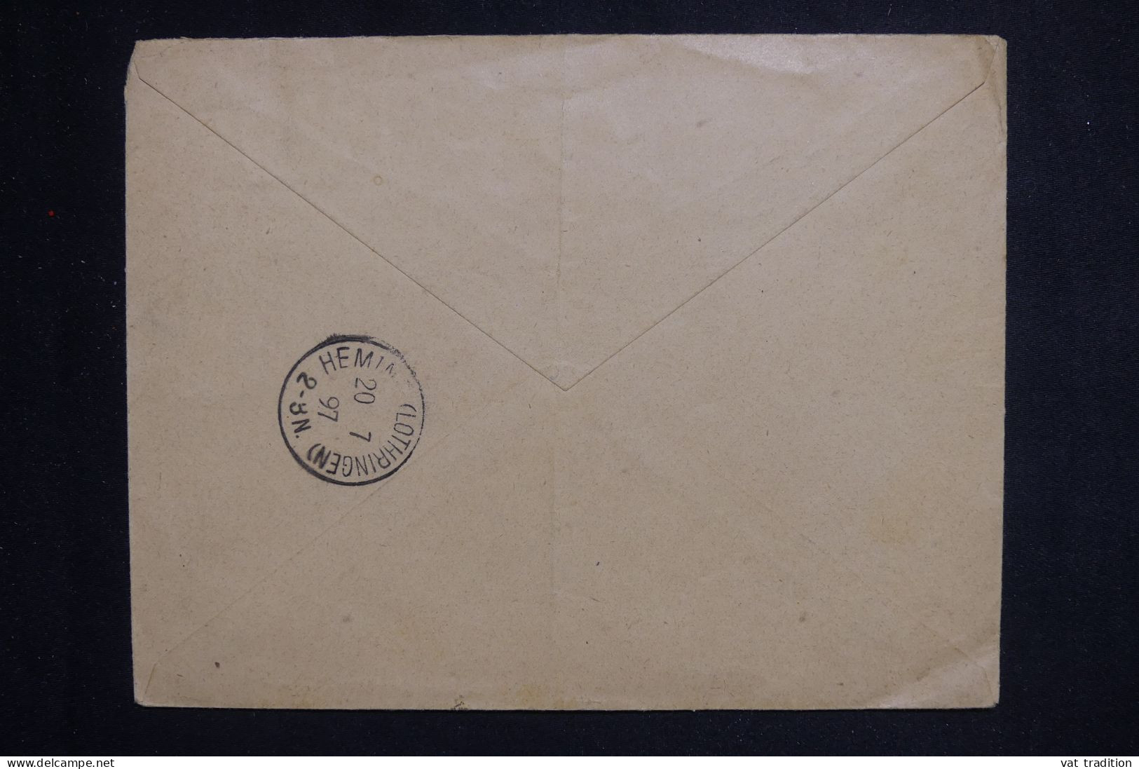 TUNISIE - Enveloppe En Recommandé De Sfax Pour Barchingen  ( Alsace Lorraine ) En 1897 - L 150190 - Brieven En Documenten