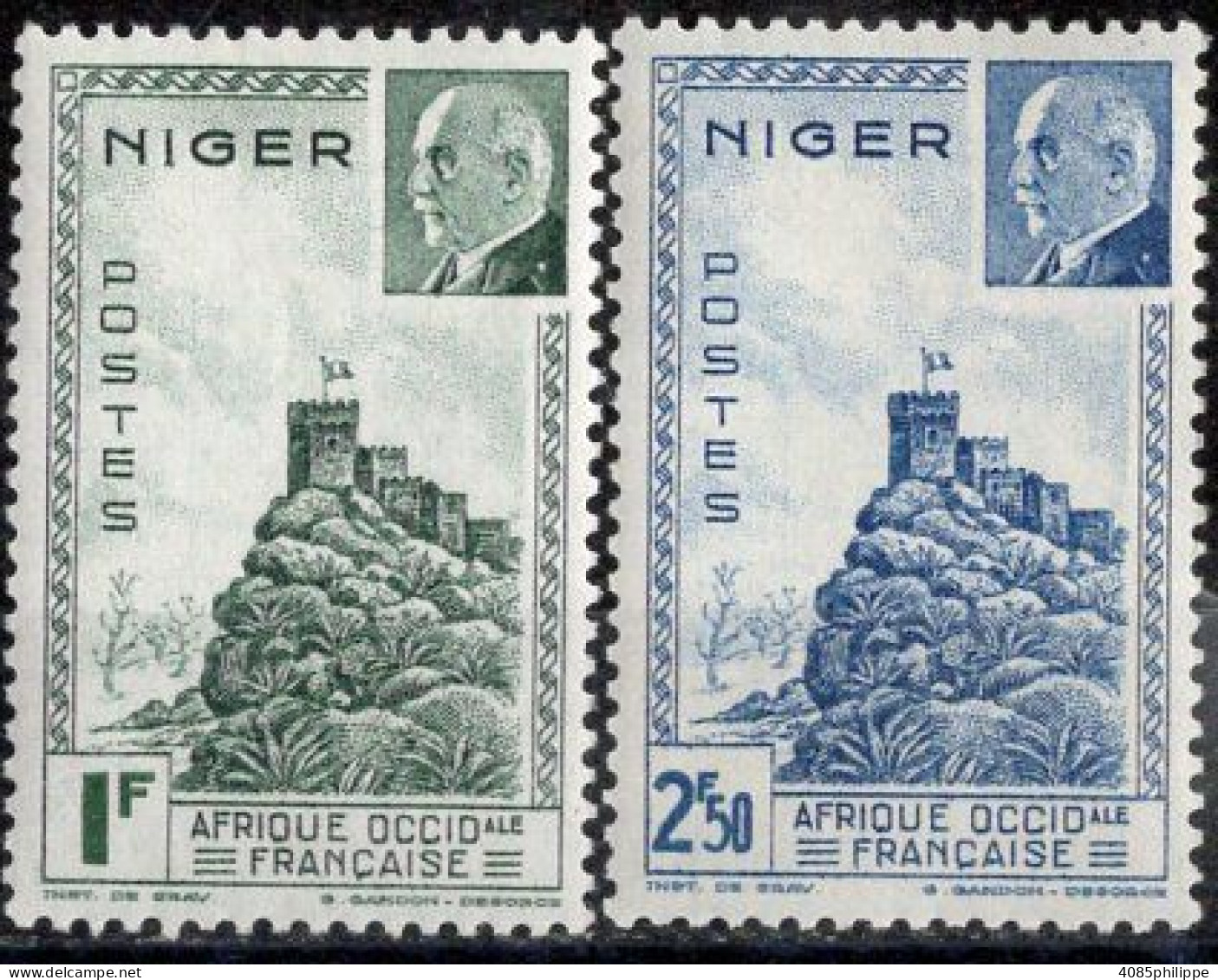 NIGER Timbres-poste N°93** & 94** Neufs Sans Charnières TB Cote : 3€00 - Nuovi