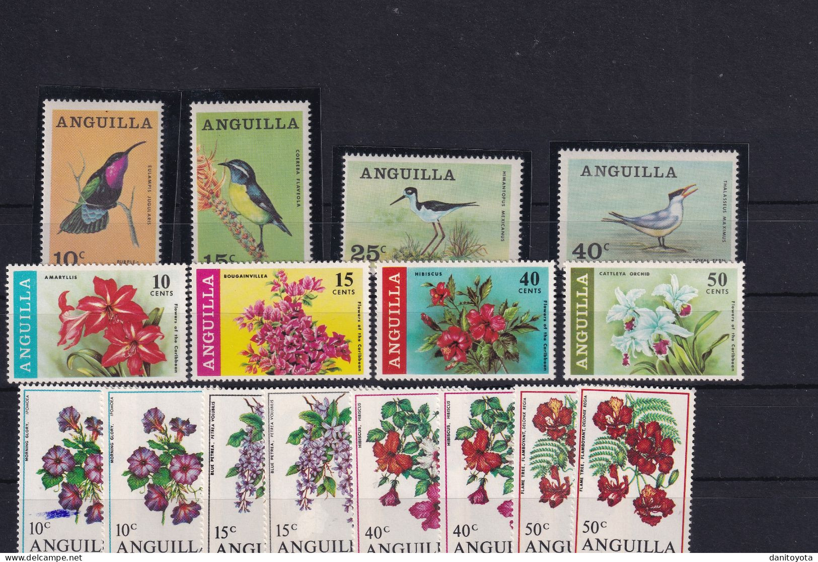 ANGUILLA.  Series Del Tema Fauna Y Flolra - Anguilla (1968-...)