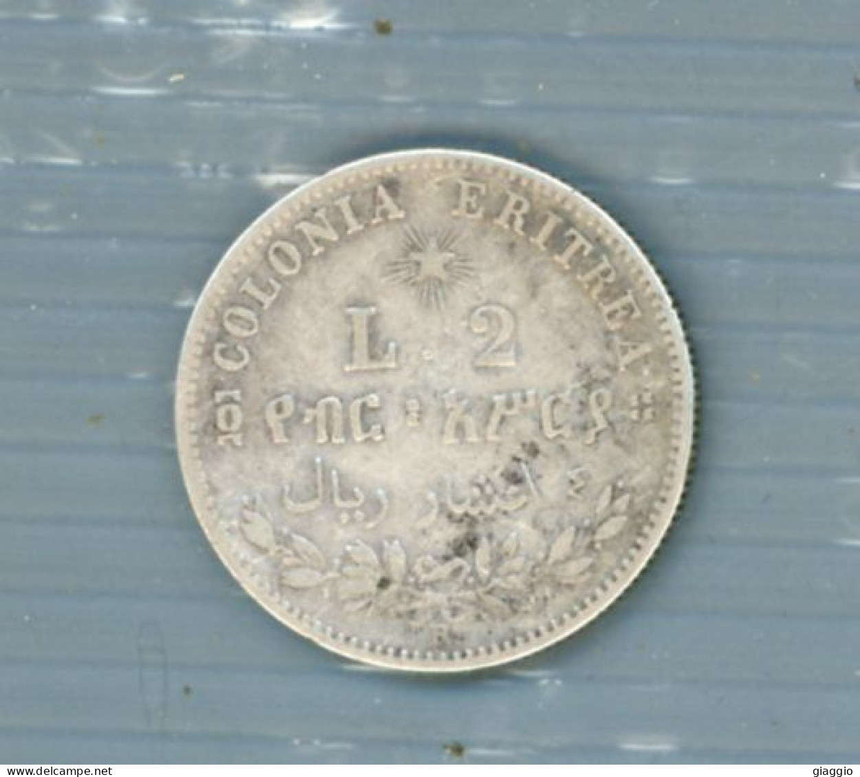 °°° Moneta N. 752 - Italia Regno Umberto 1° Colonia Eritrea 2 Lire 1890 Silver °°° - 1878-1900 : Umberto I