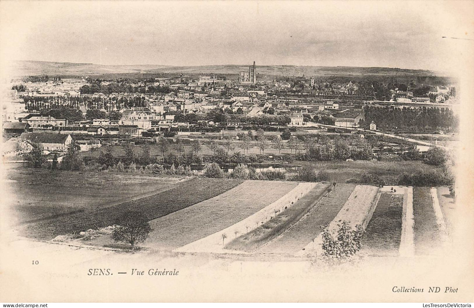 FRANCE - Sens - Vue Générale - Ville - Carte Postale Ancienne - Sens