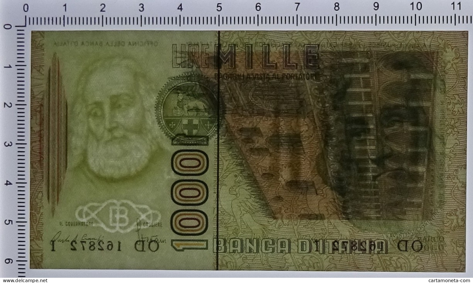 1000 LIRE MARCO POLO LETTERA D 28/10/1985 FDS - Autres & Non Classés