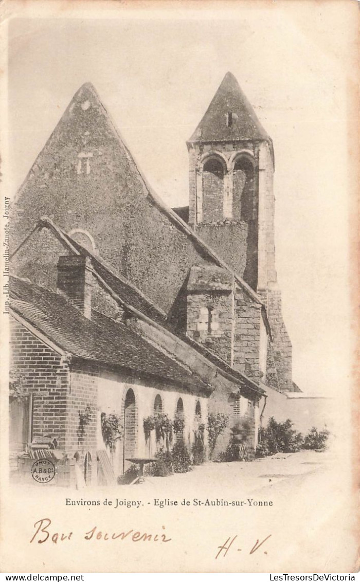 FRANCE - Environs De Joigny - Eglise De Saint Aubin Sur Yonne - Carte Postale Ancienne - Joigny