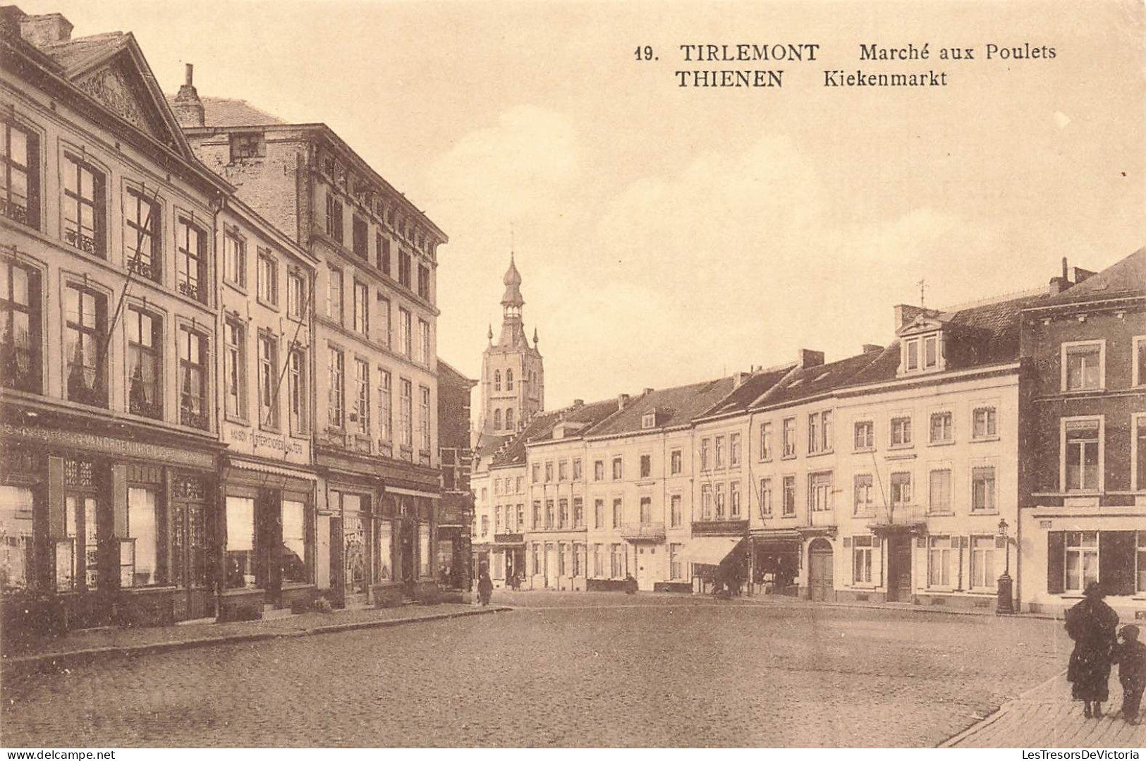 BELGIQUE - Tirlemont - Vue Sur Le Marché Aux Poulets - Thienen - Kiekenmarkt - Vue Générale - Carte Postale Ancienne - Leuven