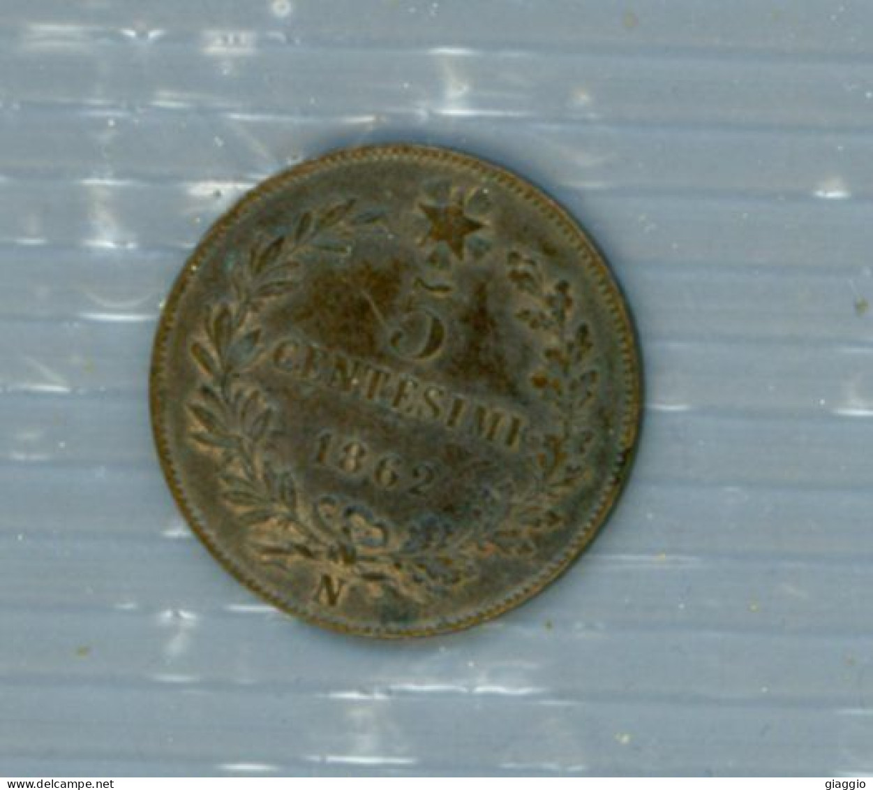 °°° Moneta N. 754 - Italia Regno Vittorio Emanuele 2° 5 Centesimi 1862 °°° - 1861-1878 : Victor Emmanuel II