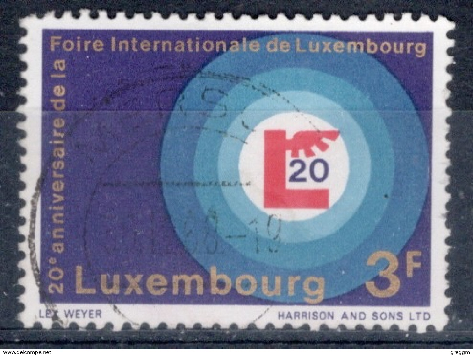 Luxembourg 1968 Single Stamp For The 20th Anniversary Of The Luxembourg Fair In Fine Used - Gebruikt