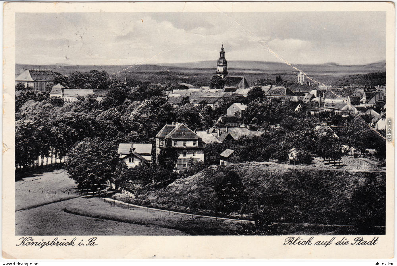 Königsbrück Kinspork Partie An Der Stadt B Kamenz Oberlausitz  1932 - Koenigsbrueck