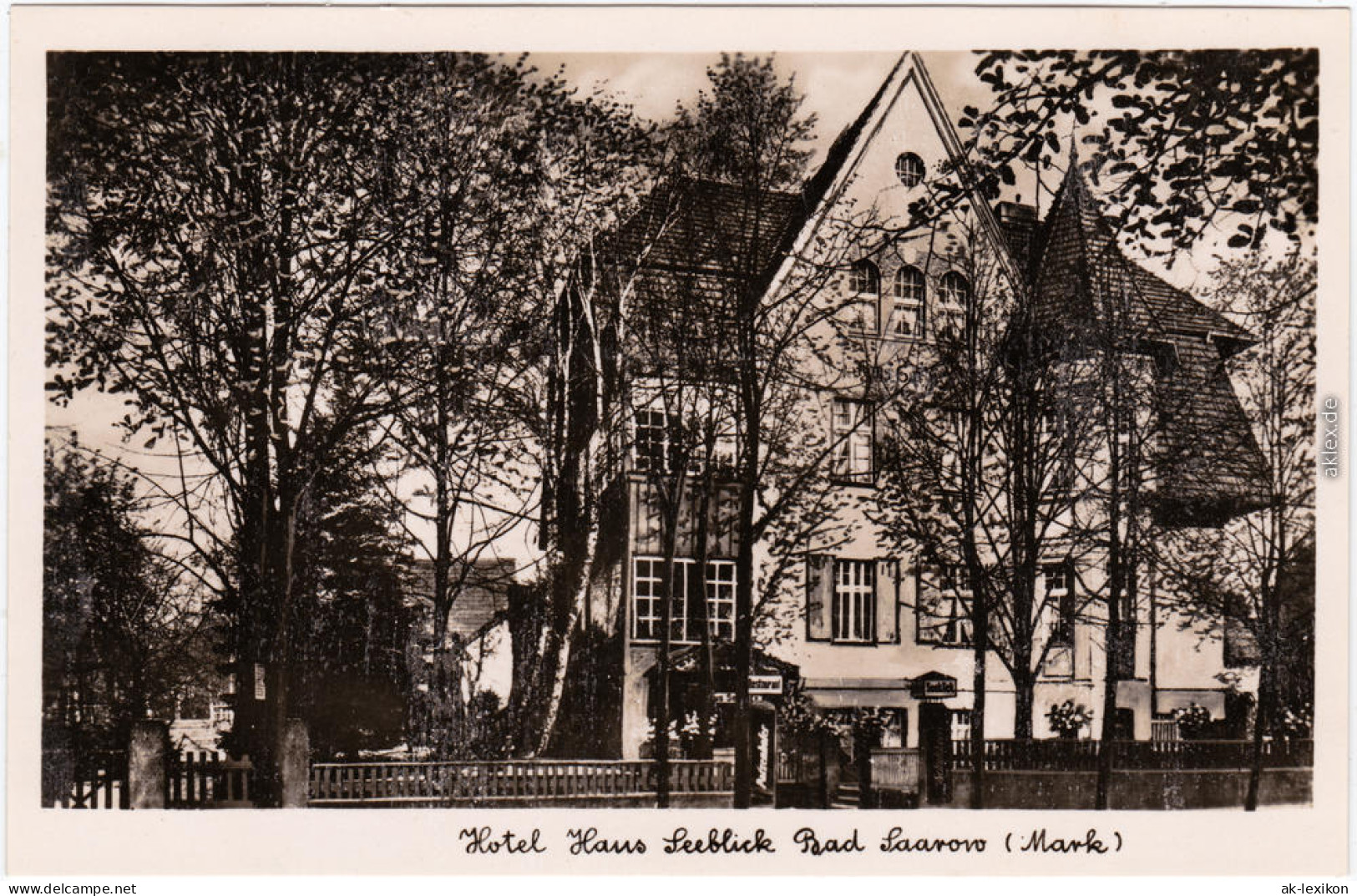 Bad Saarow Hotel Haus Seeblick Scharmützelsee B Beeskow 1943 - Bad Saarow