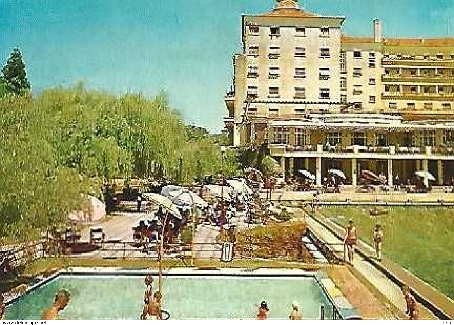 Portugal & Marcofilia, Luso, Swimming Pool And Grand Hotel,  Sacavém 1965 (2) - Aveiro