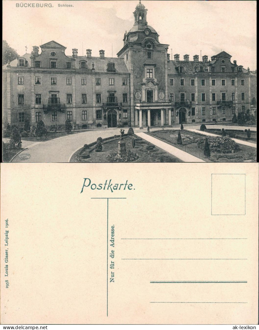 Bückeburg Fürstliches Schloss Gebäude-Ansicht, Castle Postcard 1906 - Bueckeburg