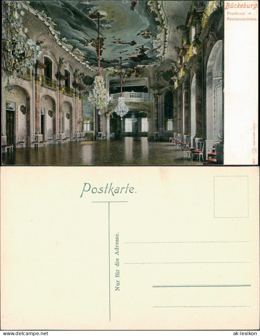 Bückeburg Fürstliches Schloss Prunksaal Residenzschloß (Castle) 1905 - Bueckeburg