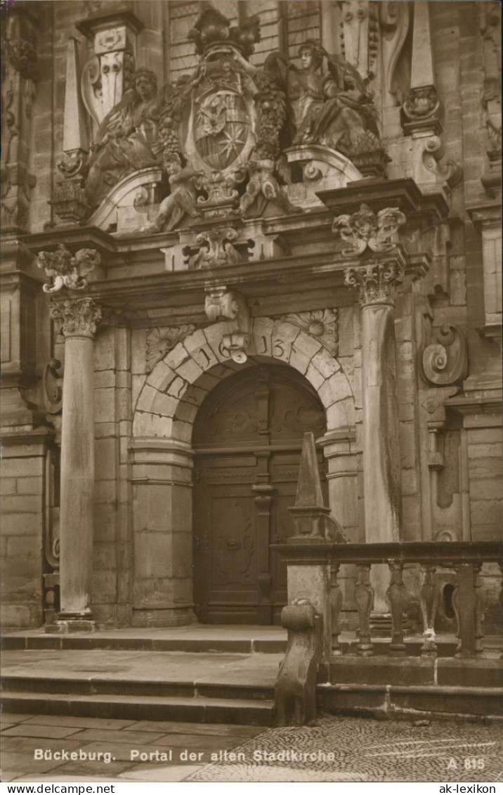 Ansichtskarte Bückeburg Portal Eingang Der Stadtkirche, Kirche - Church 1920 - Bueckeburg