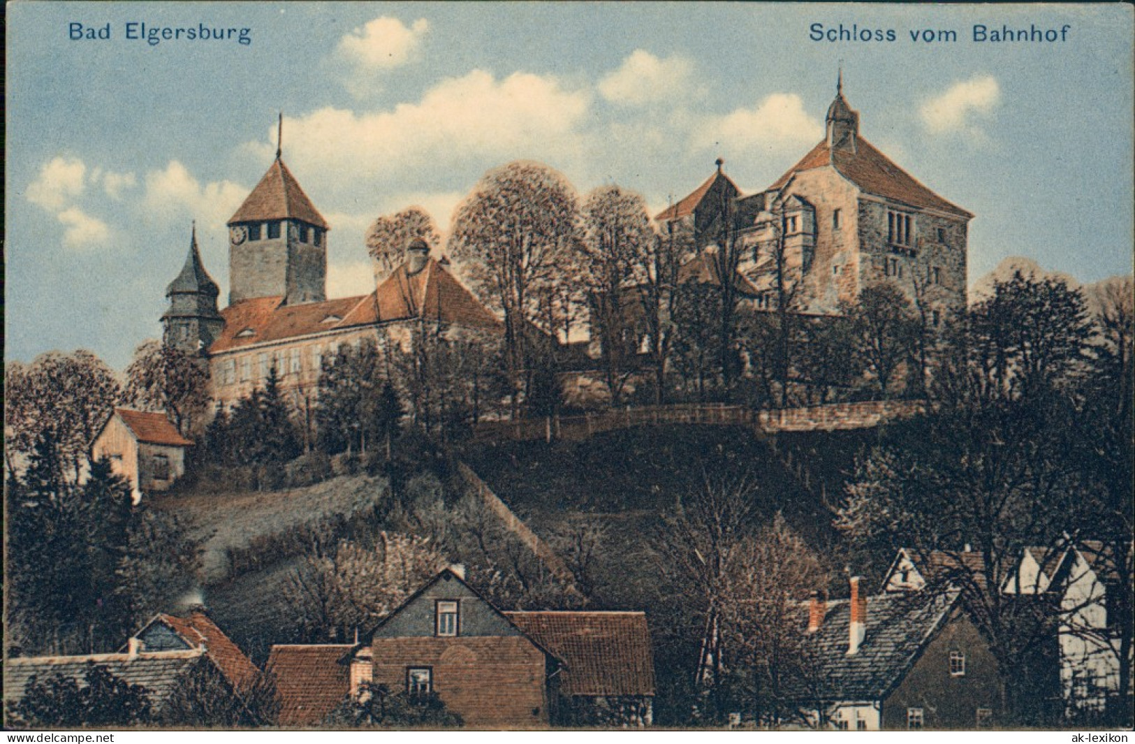 Ansichtskarte Elgersburg Schloss Elgersburg Vom Bahnhof 1922 - Elgersburg