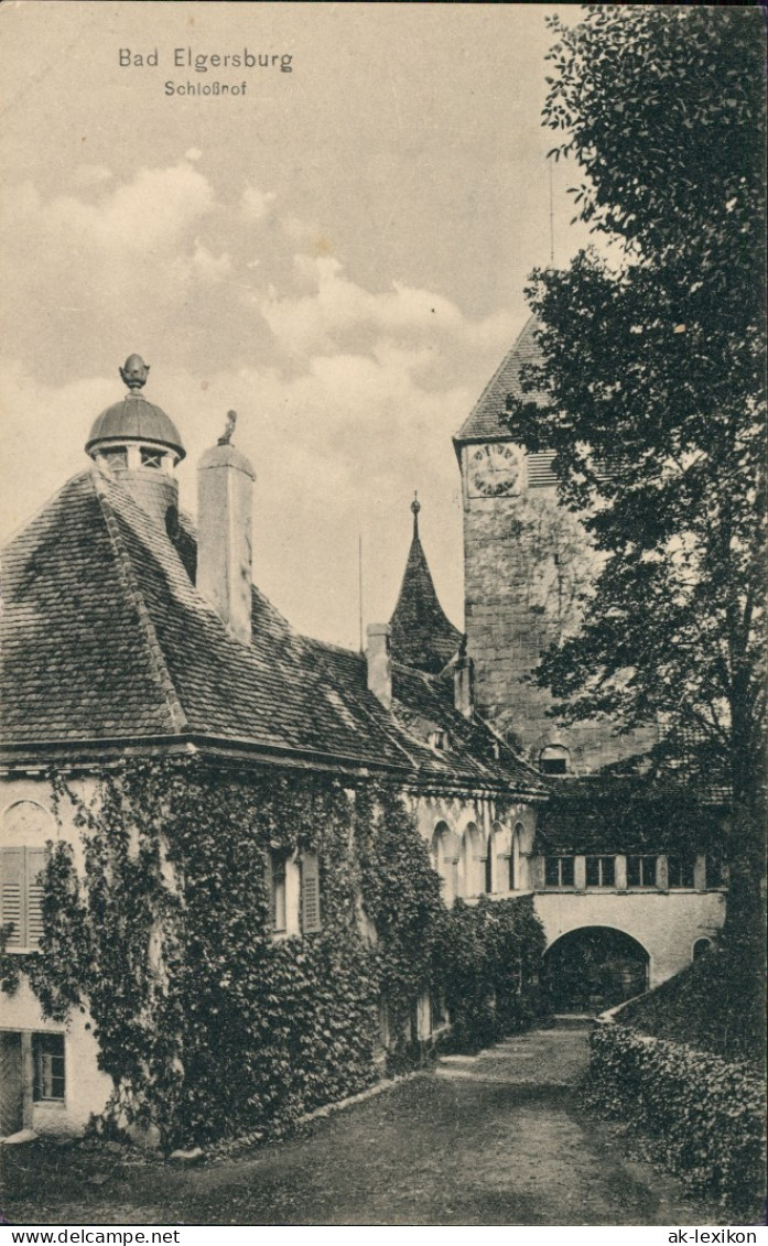 Ansichtskarte Elgersburg Schloss Elgersburg - Hof 1911 - Elgersburg