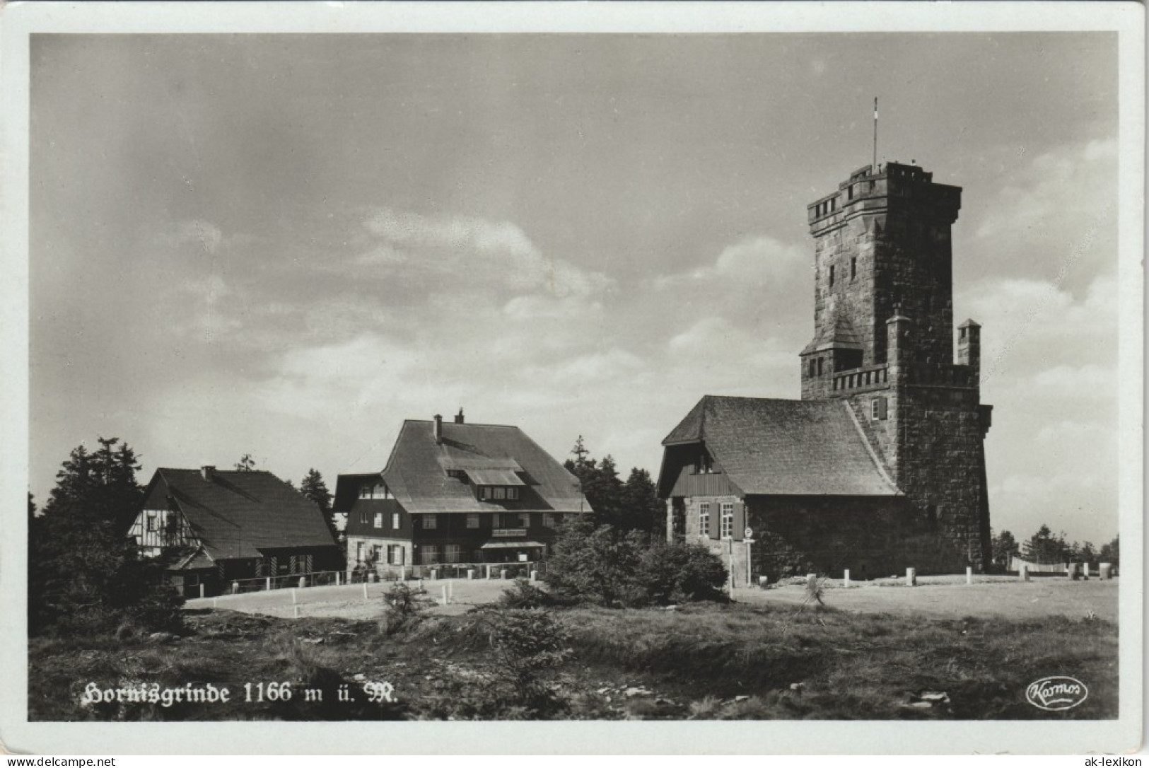 Ansichtskarte Achern Hornisgrinde (Berg) Restauration - Turm 1938 - Achern