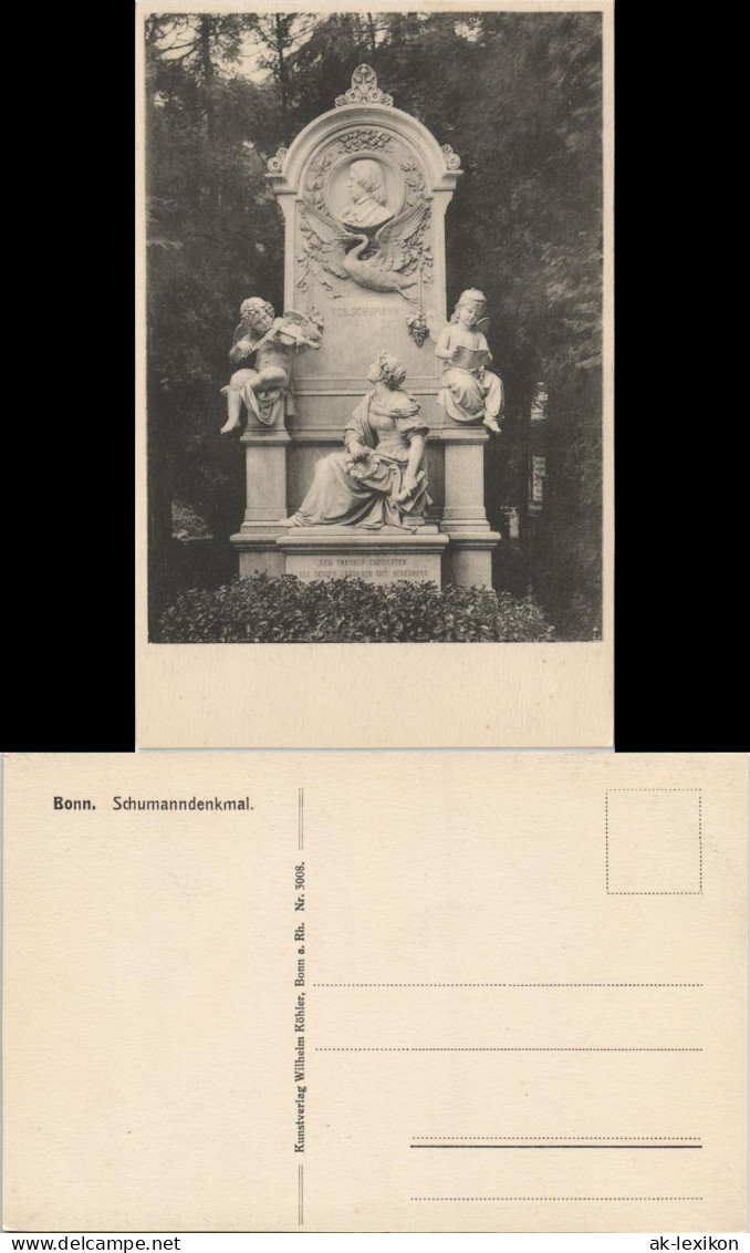 Ansichtskarte Bonn Schumann-Denkmal 1911 - Bonn