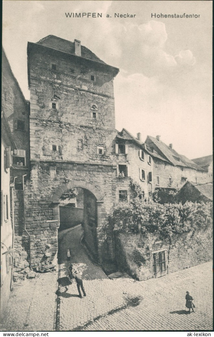 Ansichtskarte Bad Wimpfen Hohenstofentor 1912 - Bad Wimpfen