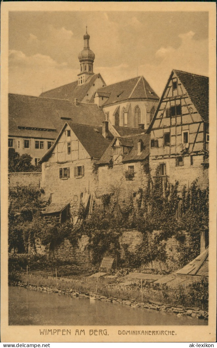 Ansichtskarte Bad Wimpfen Dominikanerkirche 1912 - Bad Wimpfen