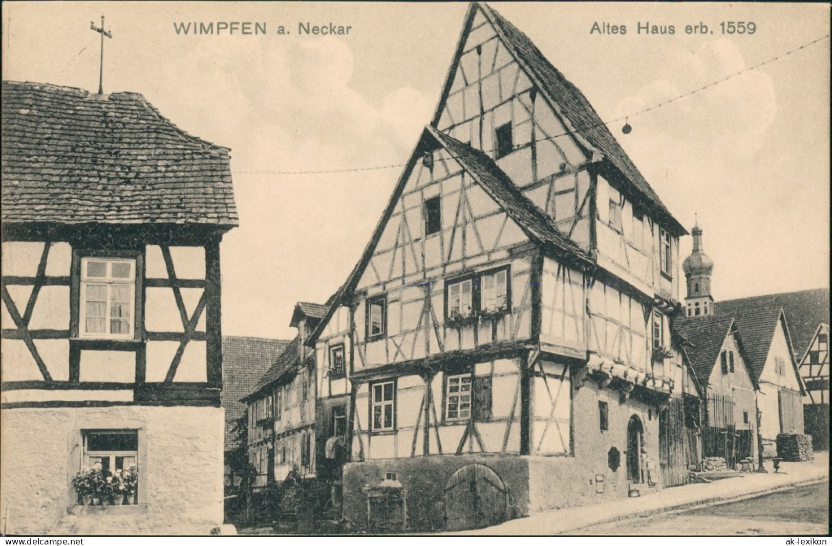 Ansichtskarte Bad Wimpfen Altes Haus Erb. 1559 1921 - Bad Wimpfen