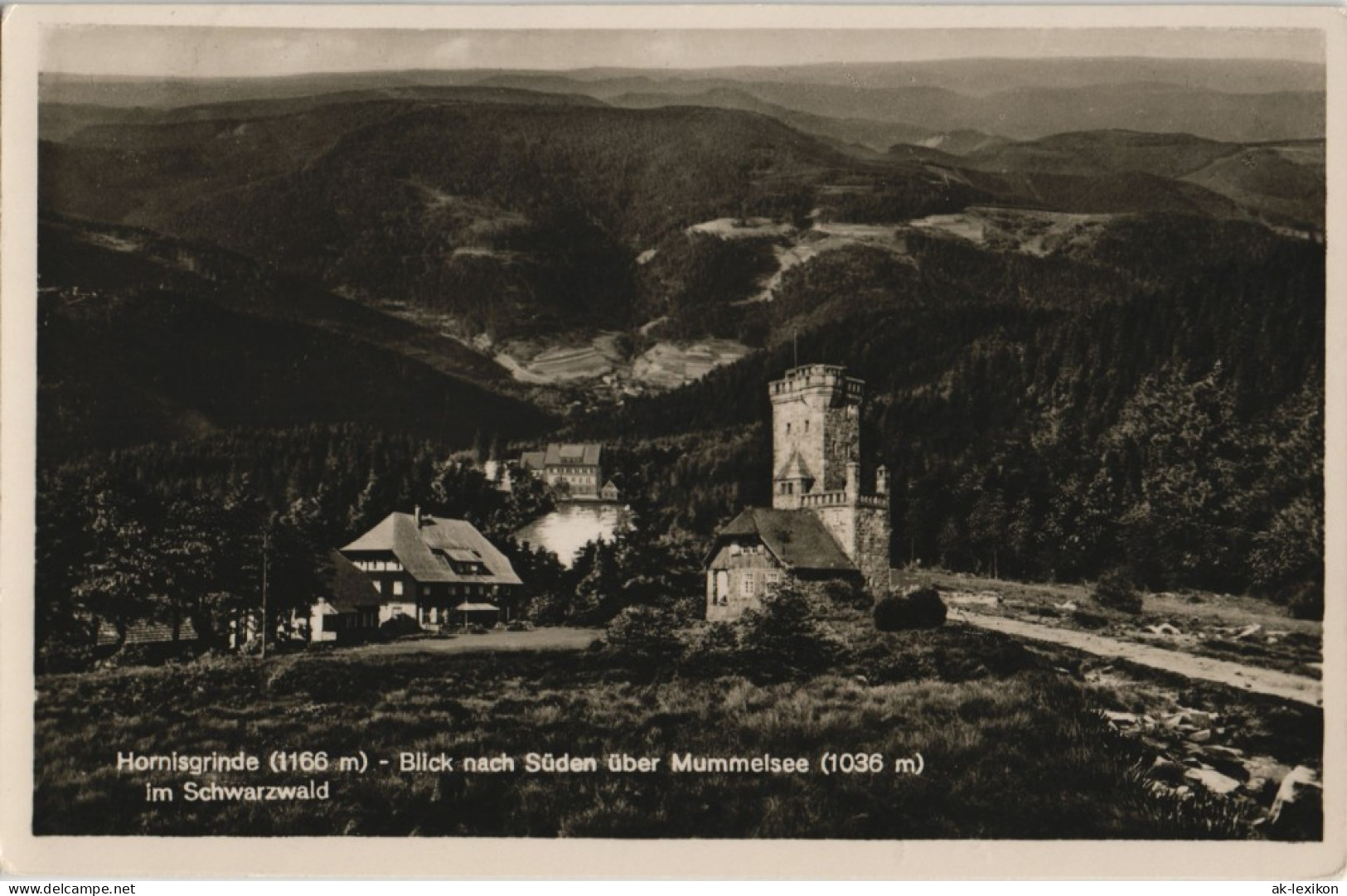 Ansichtskarte Achern Hornisgrinde - Stempel Rasthaus 1937 - Achern