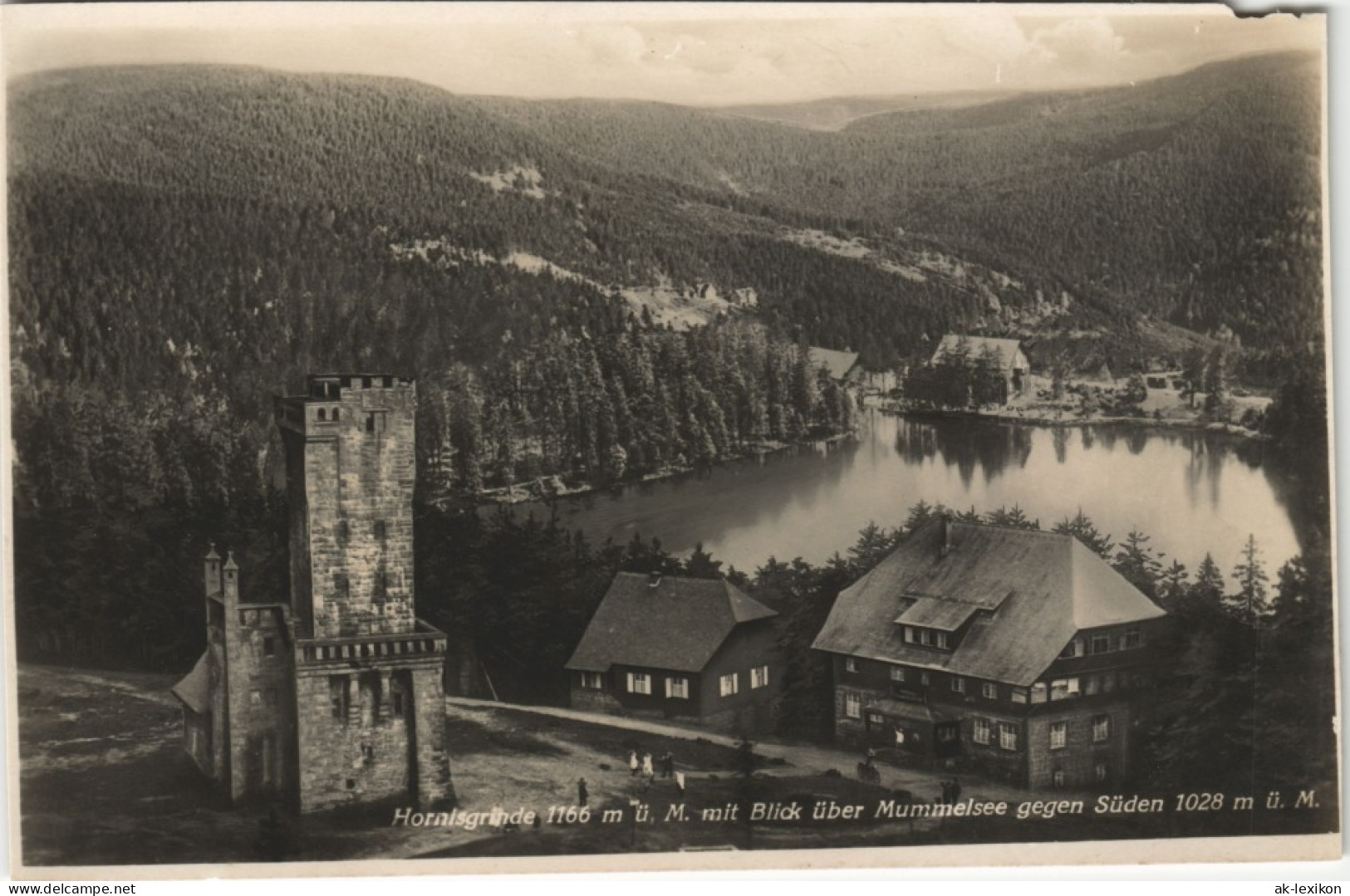 Seebach Mummelsee Aussichtsturm & Gasthaus Auf D. Hornisgrinde 1930 - Achern