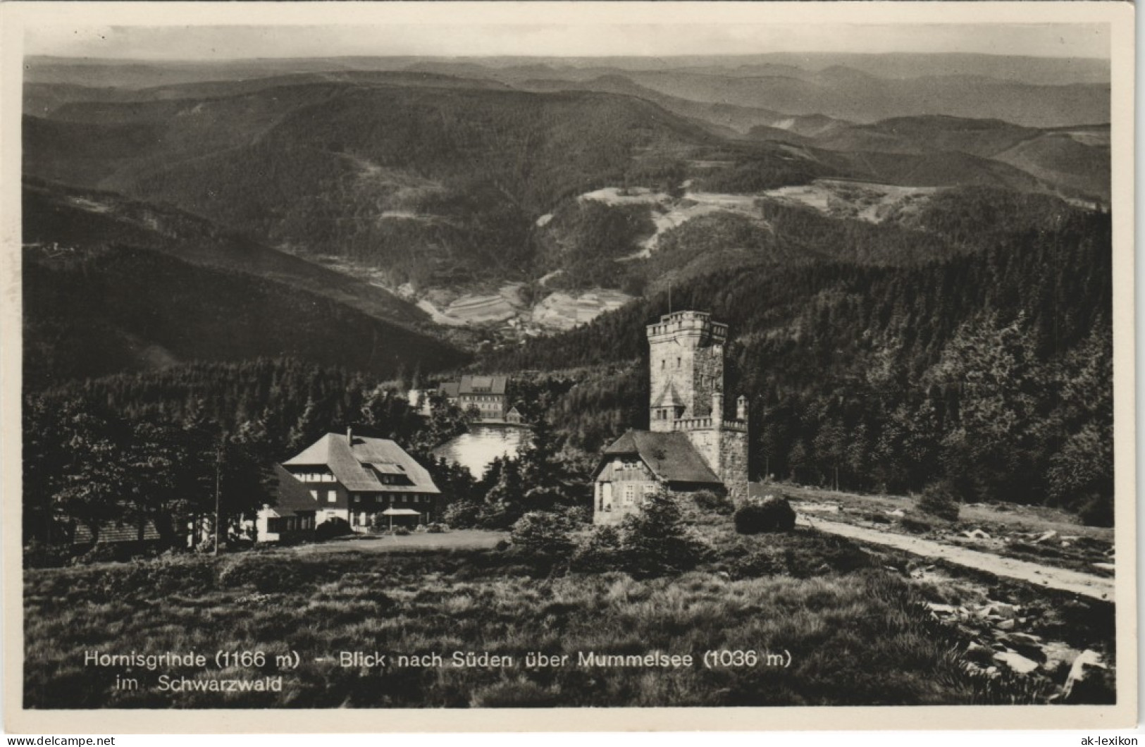 Seebach Aussichtsturm Hornisgrinde Im Schwarzwald Am Mummelsee 1930 - Achern