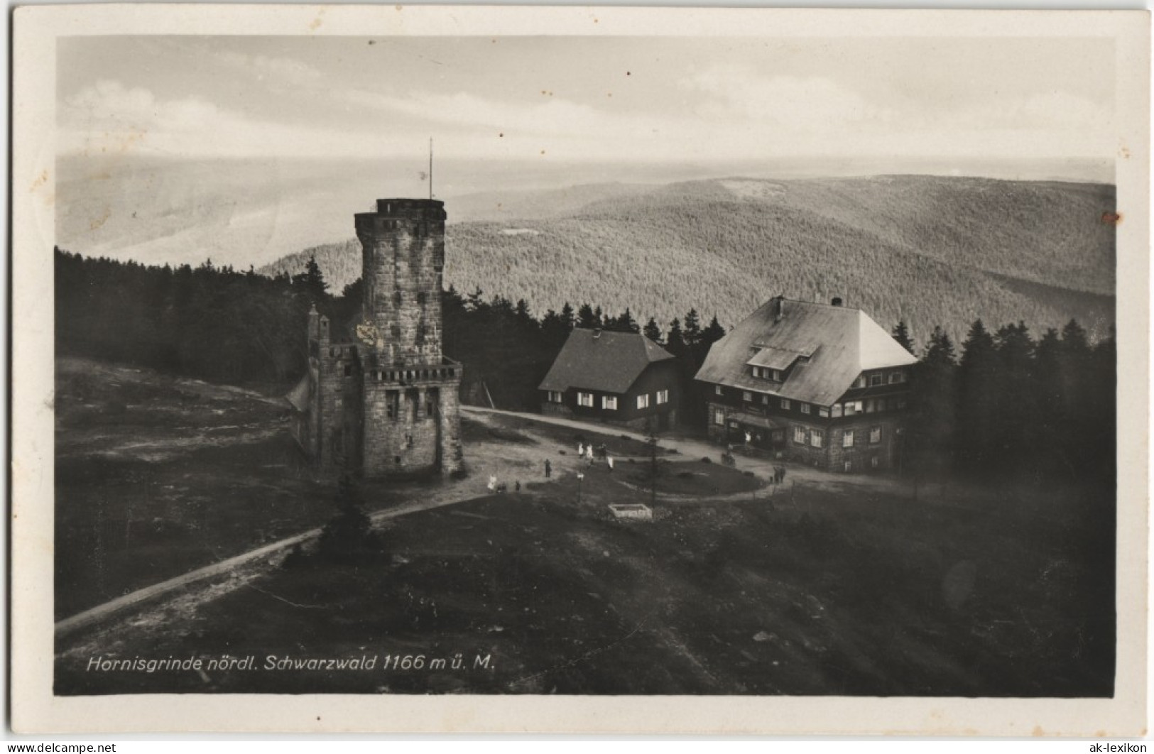 Ansichtskarte Achern Hornisgrinde (Berg) - Fernblick 1931 - Achern