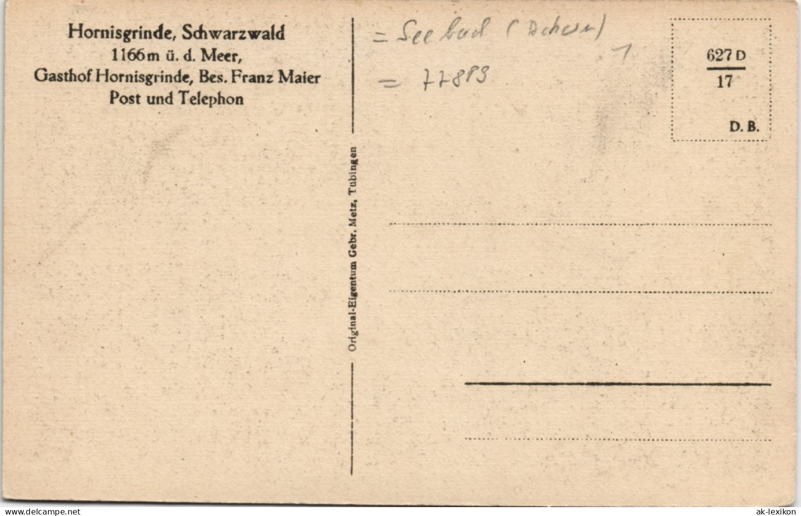 Ansichtskarte Achern Hornisgrinde (Berg) Im Winter 1915 - Achern