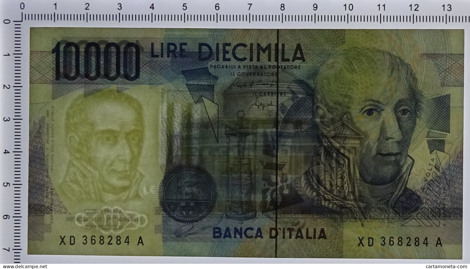 10000 LIRE B. D'ITALIA ALESSANDRO VOLTA SERIE SOSTITUTIVA XD 12/11/1993 SPL - Other & Unclassified