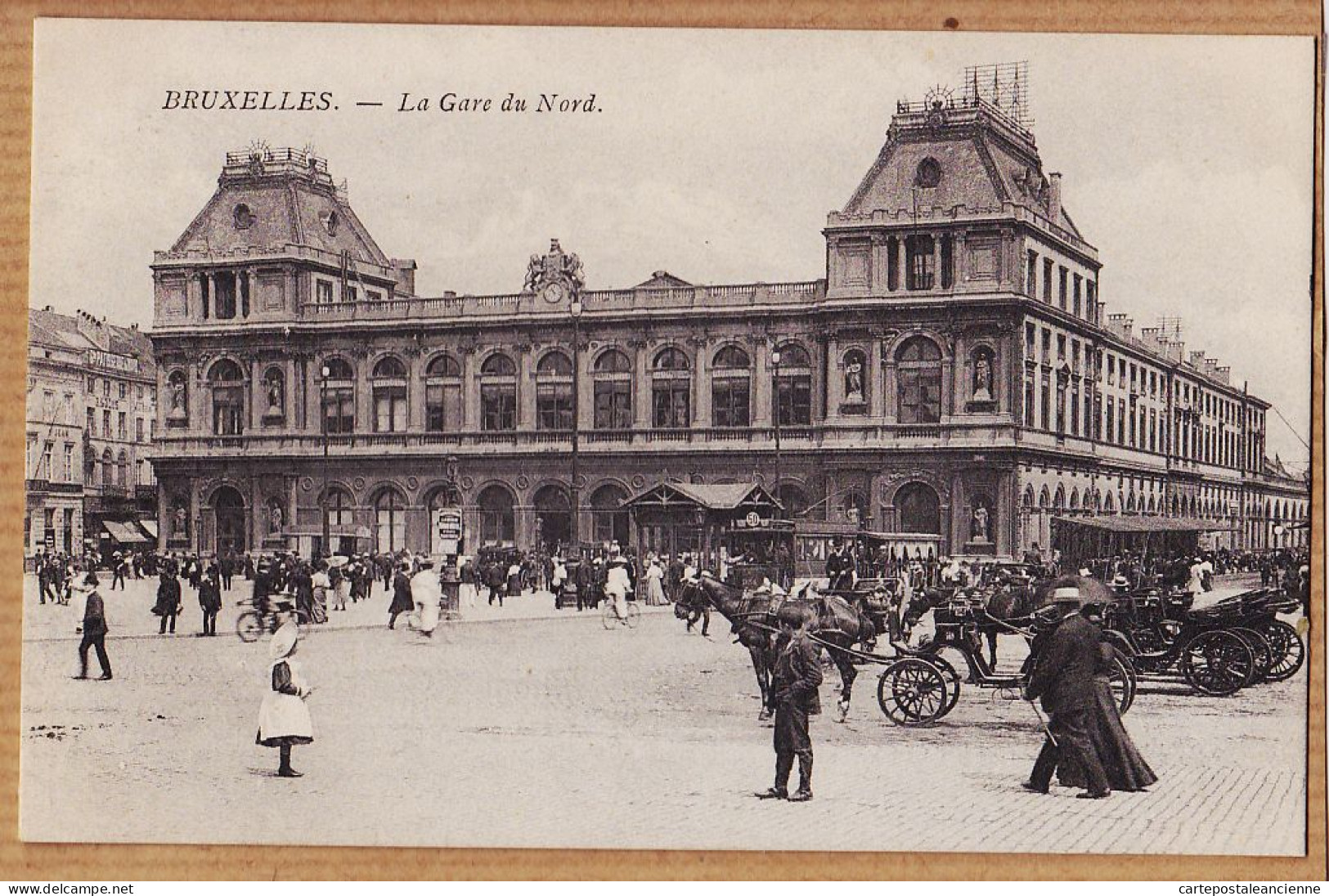 17913 / Etat PARFAIT Brussels BRUXELLES Pace ROGIER  La Gare Du NORD Cptrain 1910s Belgique - Transport (rail) - Stations