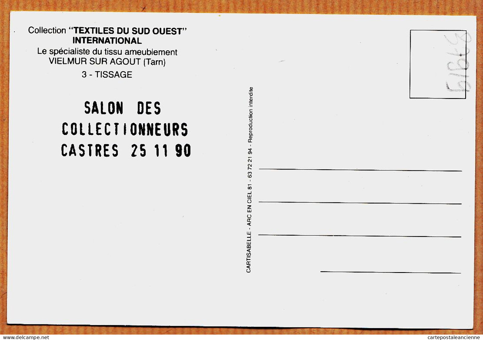 17707 / VIELMUR-sur-AGOUT Tarn Ouvrières Atelier Tissage Machine Métier à Tisser Spécialiste Tissu Ameublement 1985s - Vielmur Sur Agout