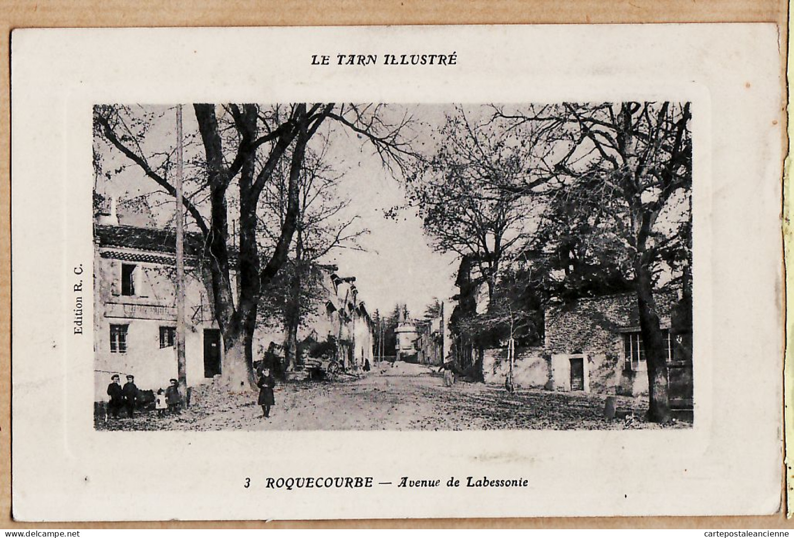 17695 / ROQUECOURBE Avenue LABESSONIE Labessonnié 1916 à COUSSE Bureau Renseignements Légion Etrangère Lyon - Roquecourbe