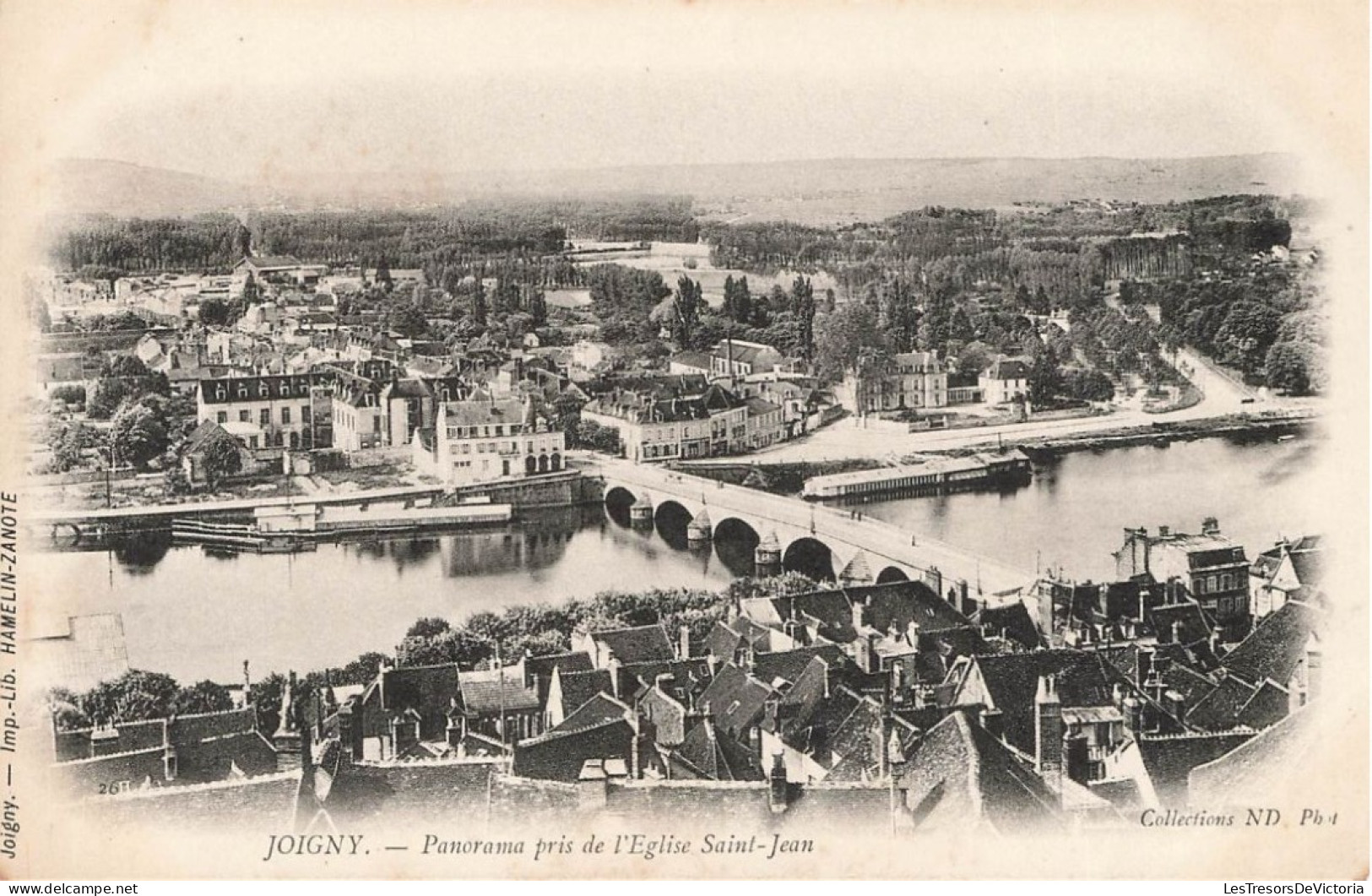 FRANCE - Joigny - Panorama Pris De L'église Saint Jean - Carte Postale Ancienne - Joigny