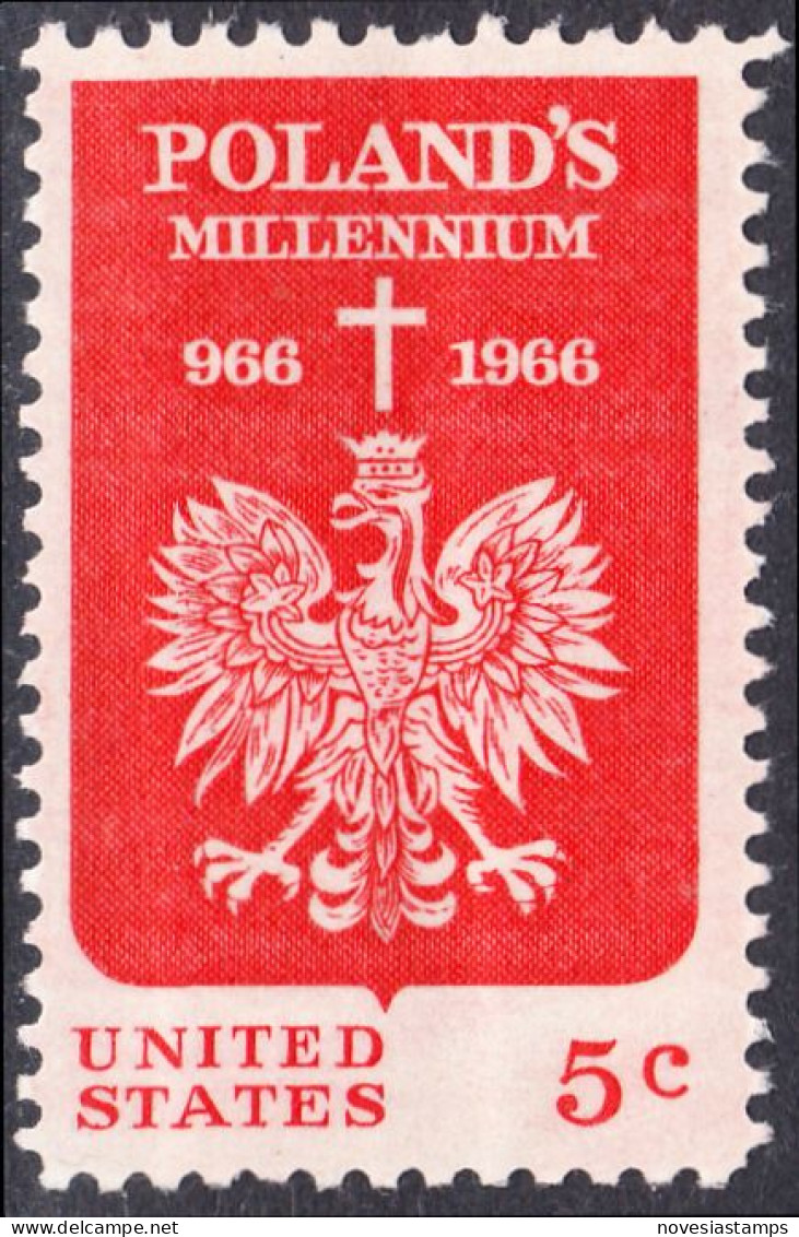 !a! USA Sc# 1313 MNH SINGLE (a2) - Polish Millenium - Nuovi