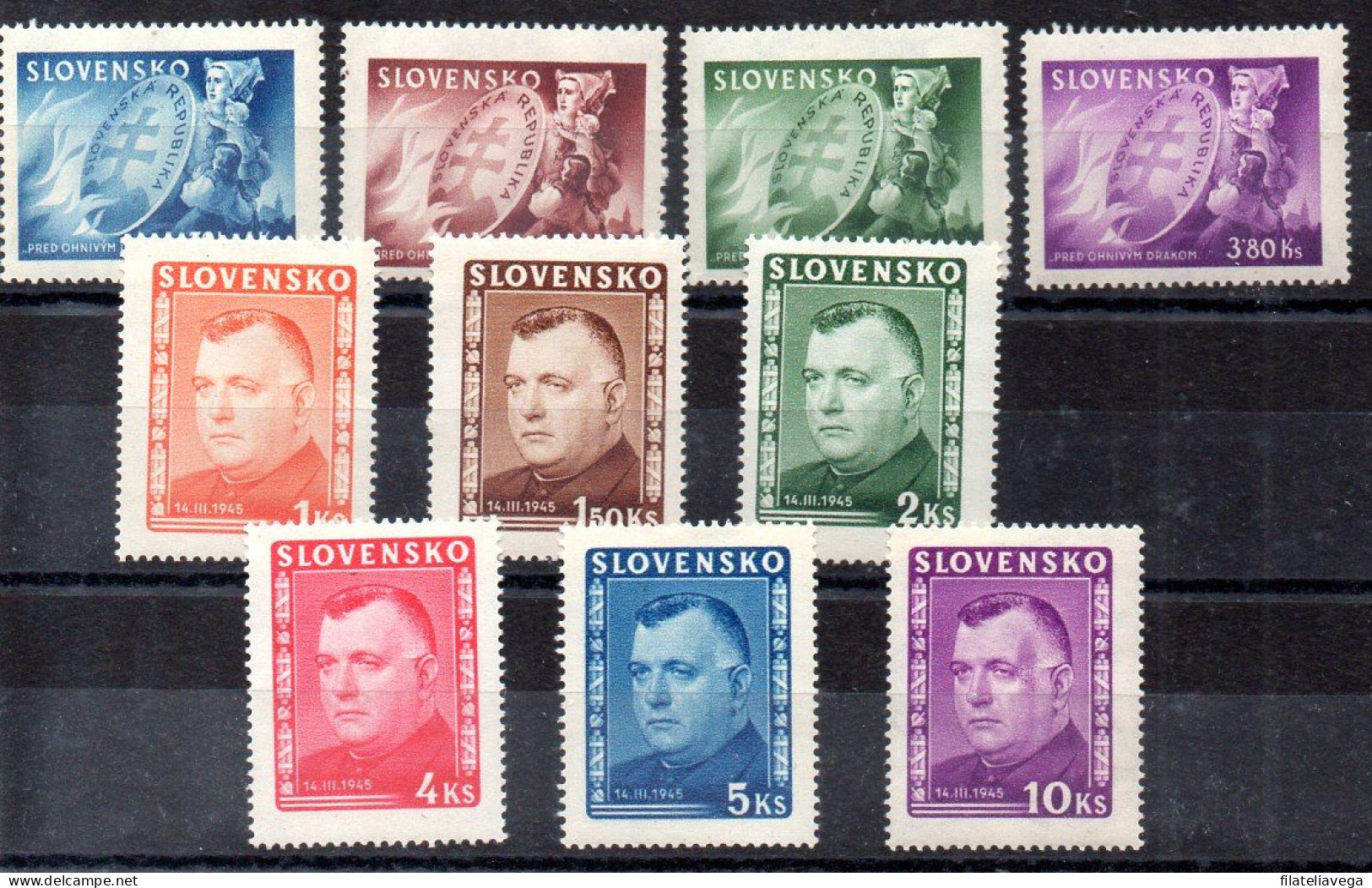 Eslovaquia Series Nº Yvert 118/21 + 122/27 * - Unused Stamps