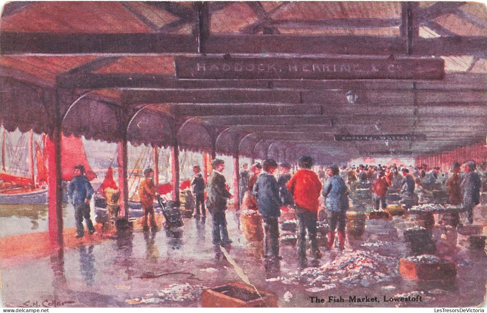 ROYAUME-UNI - Angleterre - Lowestoft - The Fish Market - Carte Postale Ancienne - Lowestoft