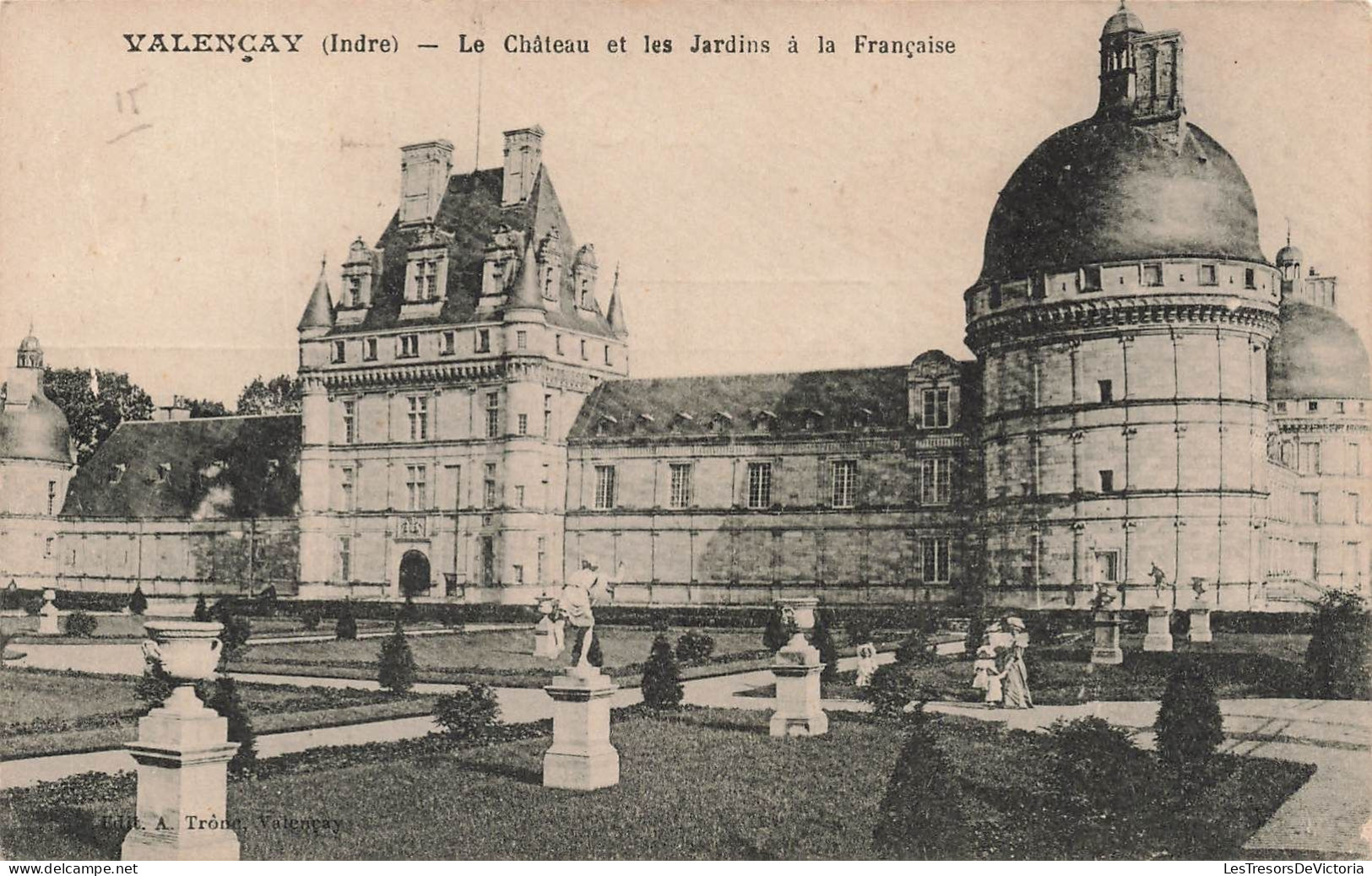 FRANCE - Valençay - Le Château Et Les Jardins à La Française - Carte Postale Ancienne - Andere & Zonder Classificatie